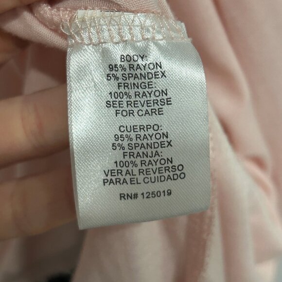 Joseph A. Rayon Blend Open Front Cardigan Fringe Hem Size L Bohemian Cover-up - Picture 6 of 10